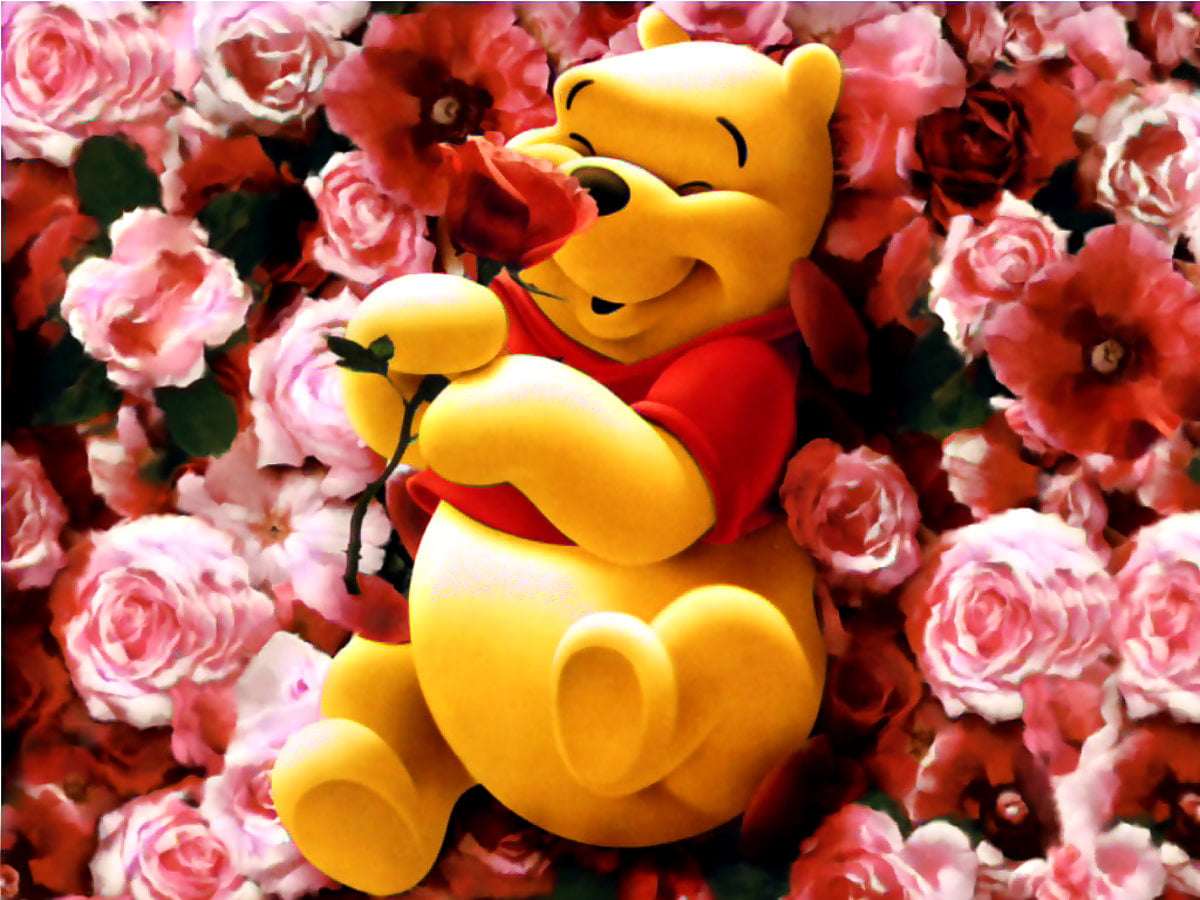 Teddyberen (scène uit computeranimatiefilm "Winnie de Poeh") : gratis bureaublad achtergrond