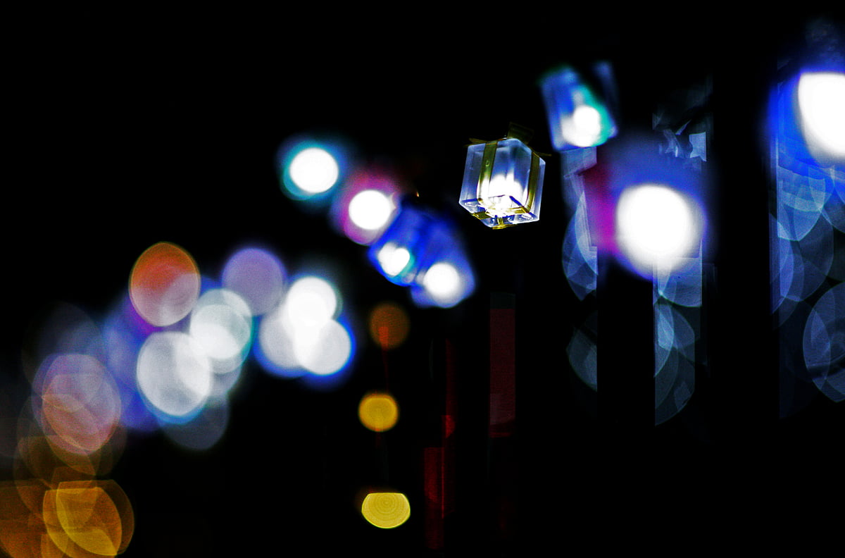Bureaublad achtergrond - vrolijk kerstfeest, verlichting, licht, duisternis, nacht (1600x1056)