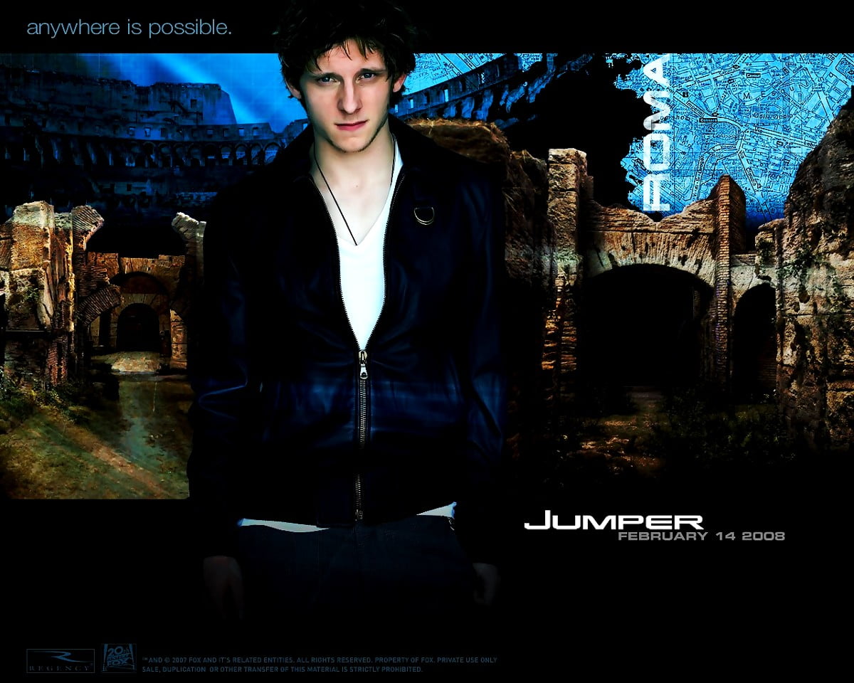 Jamie Bell (scène uit film "Jumper") : afbeelding voor achtergrond 1280x1024