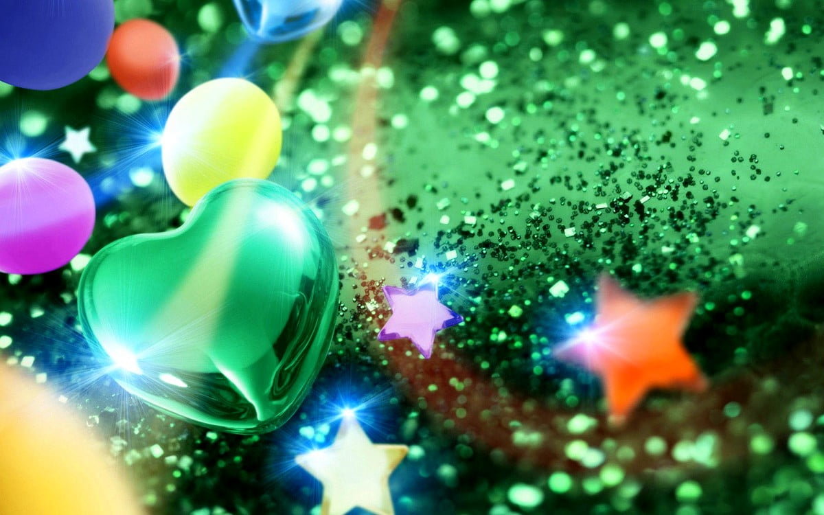 Tederheid, glitter, bubble, kerstboom, grafisch ontwerp - bureaublad achtergrond (1600x1000)