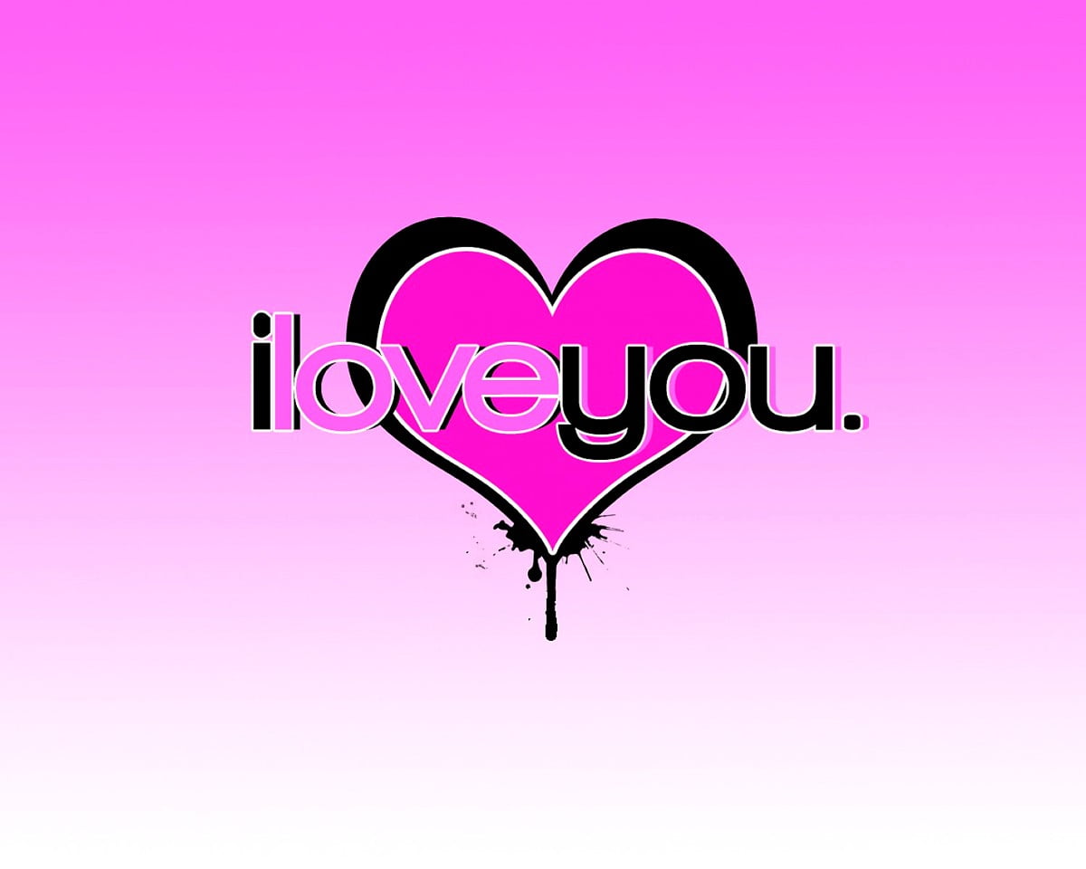 Valentijn, hart-, roze, magenta, paarse / gratis desktop achtergrond