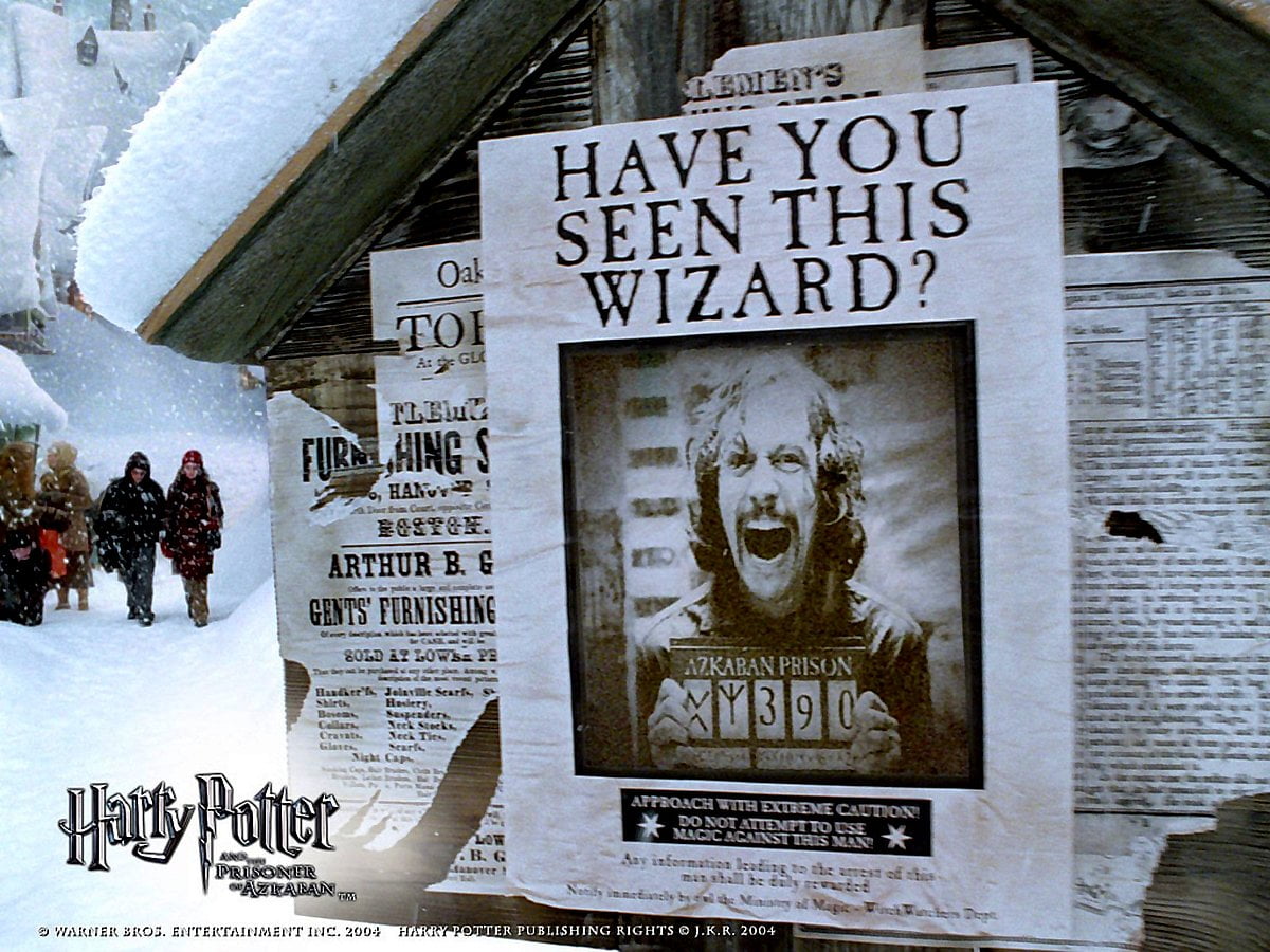 Teken aan de zijkant van het gebouw (scène uit film "Harry Potter") - gratis bureaublad achtergrond 1600x1200