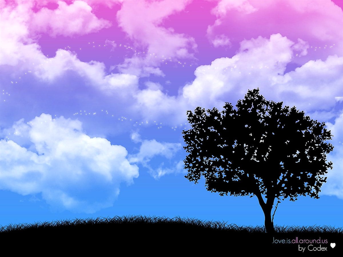 Blauwe lucht — achtergrond afbeeldingen (1600x1200)
