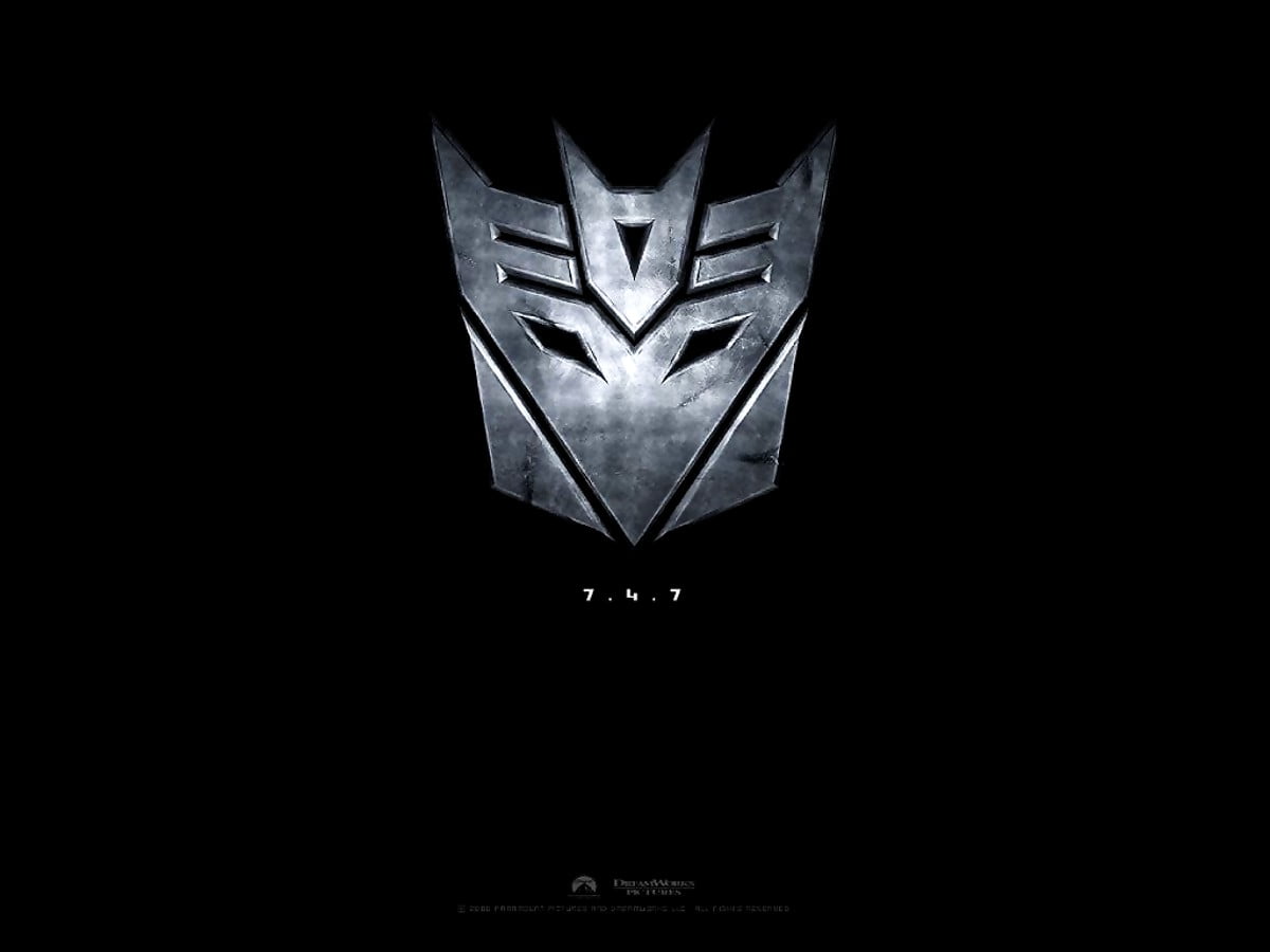 Zwarte, duisternis, logo, embleem, kunst (scène uit film "Transformers") - gratis wallpaper