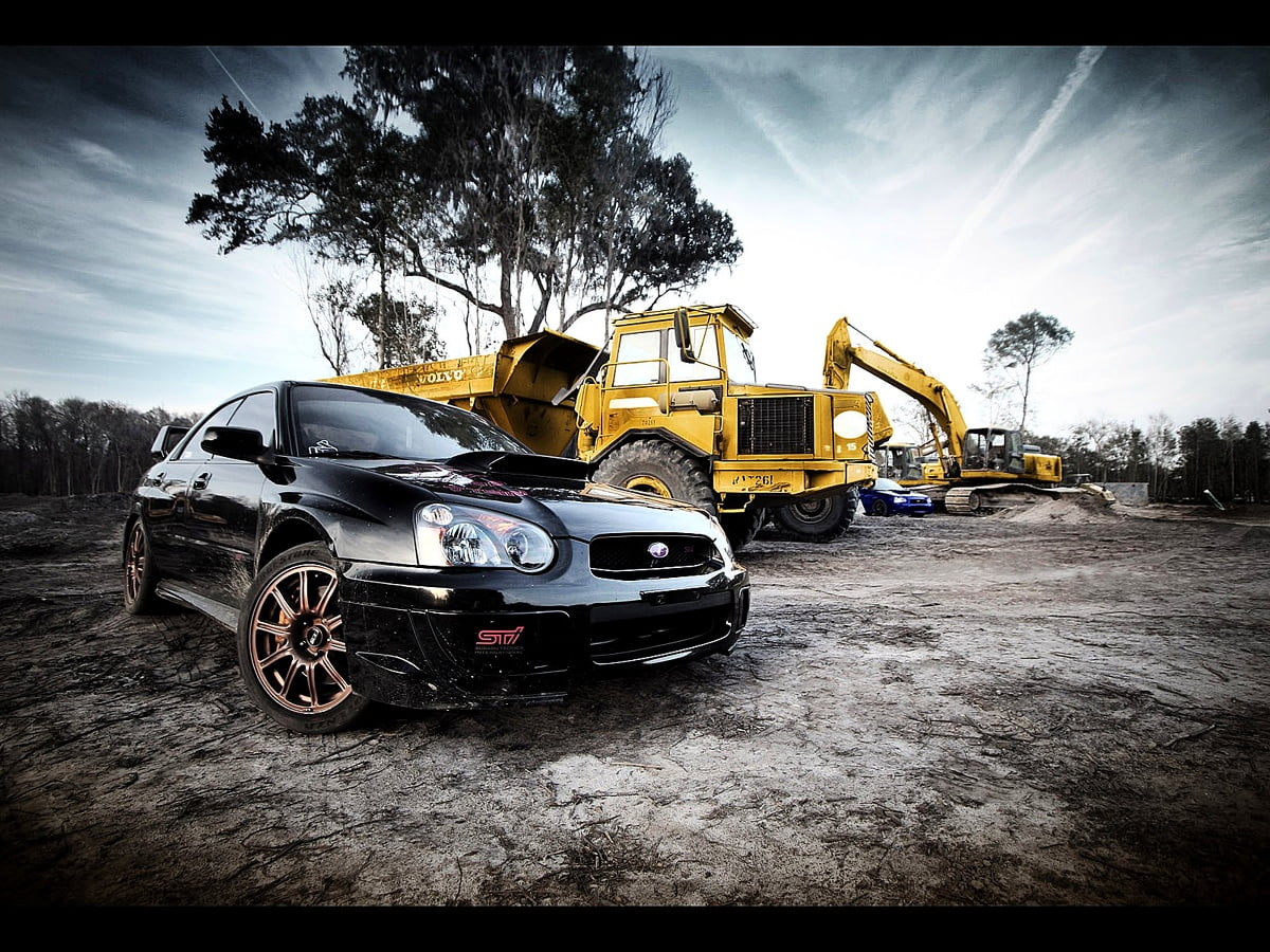 Subaru parkeerde op parkeerplaats : afbeelding voor achtergrond 1600x1200