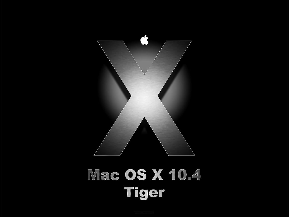 Mac OS X Leopard, zwarte, ontwerp, logo, licht / gratis HD bureaubladafbeelding 1600x1200
