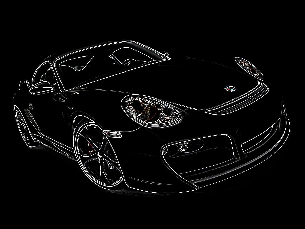 Achtergrond - auto's, digitale kunst, grafische kunst, supercar, Porsche