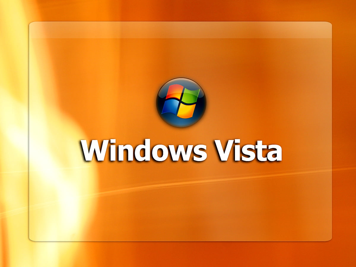 Windows Vista, oranje, logo, besturingssysteem, Amerikaans voetbal : gratis desktop achtergrond 1600x1200