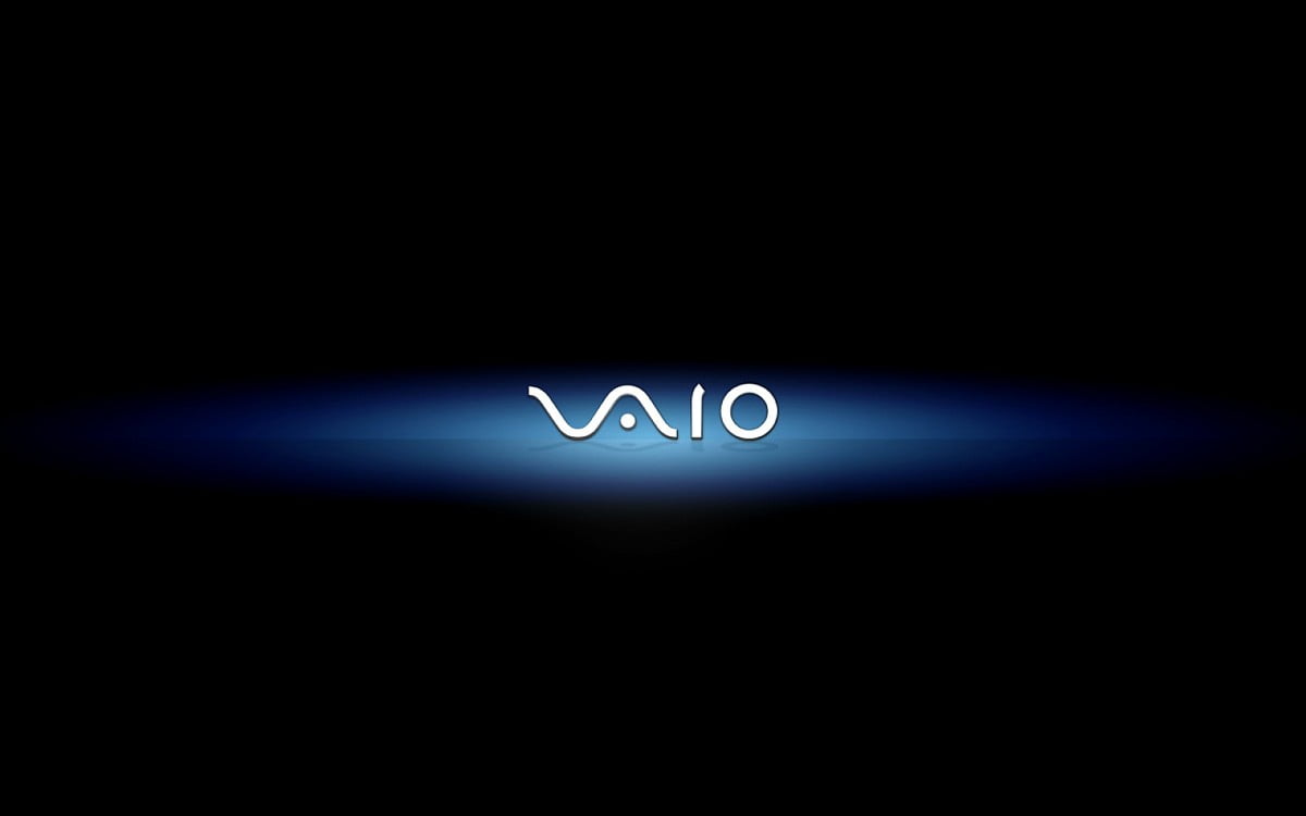 Achtergrond Zwarte, Sony Vaio, Blauwe | Gratis TOP achtergronden