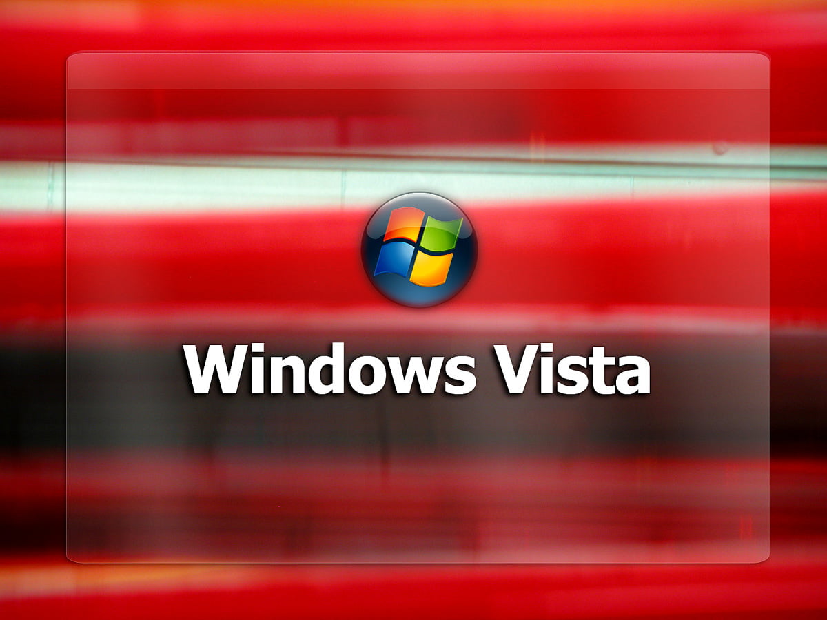 Windows Vista, rode, Amerikaans voetbal, logo, technologie — achtergrond