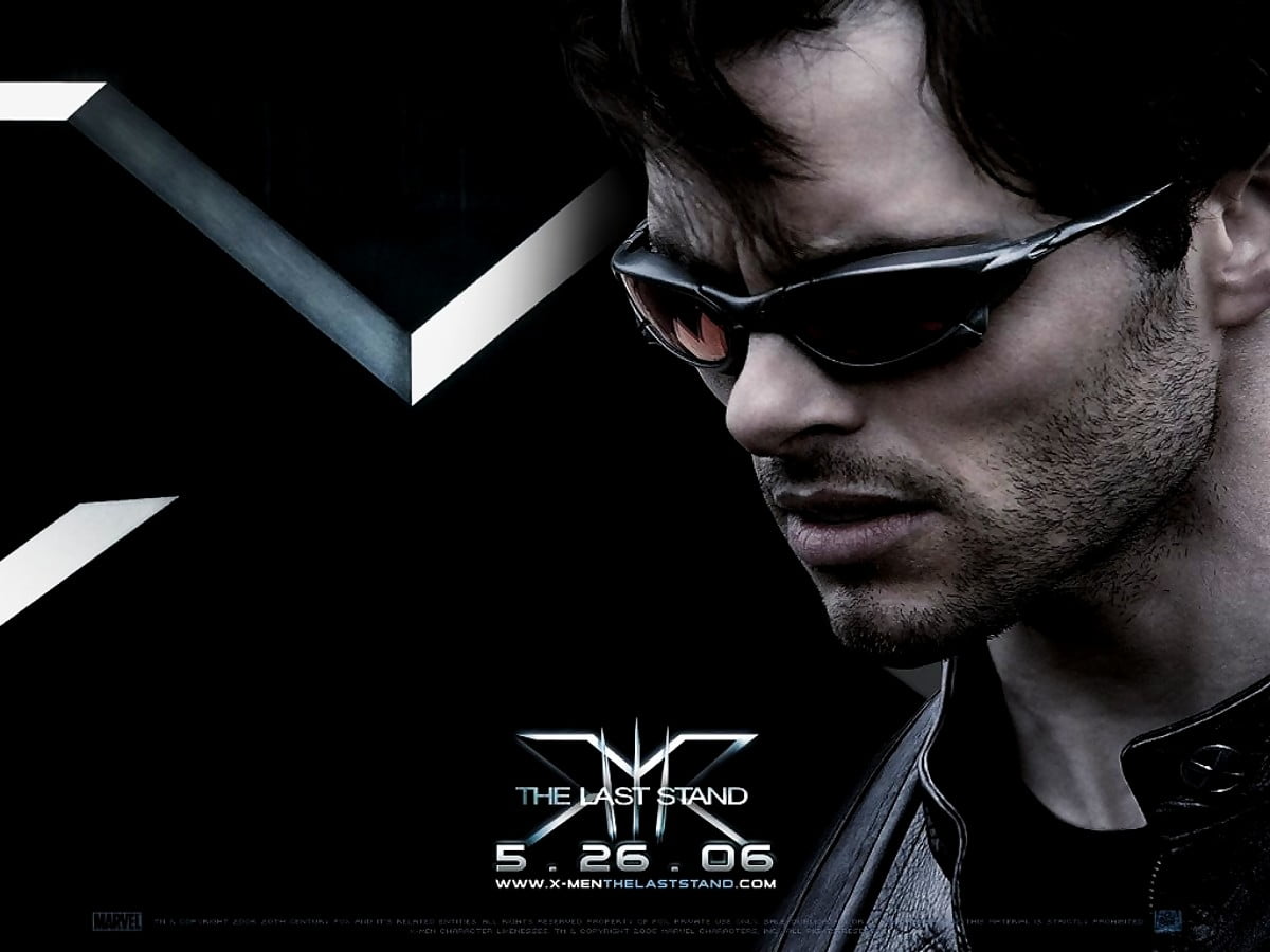 Man met zonnebril (scène uit film "X-Men") - bureaublad achtergrond 1024x768