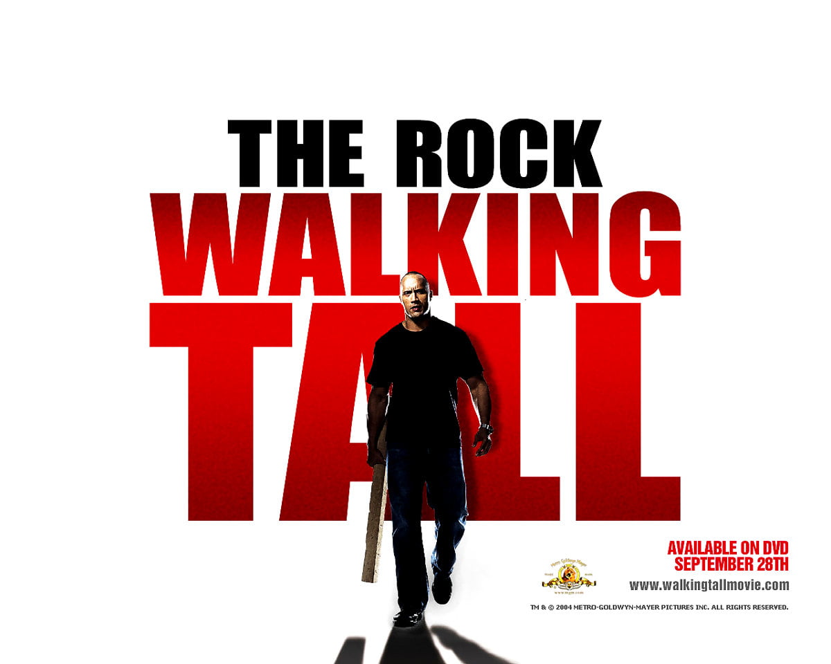 Poster, Heren, superheld, jeans, ontwerp (scène uit film "Walking Tall") : achtergronden