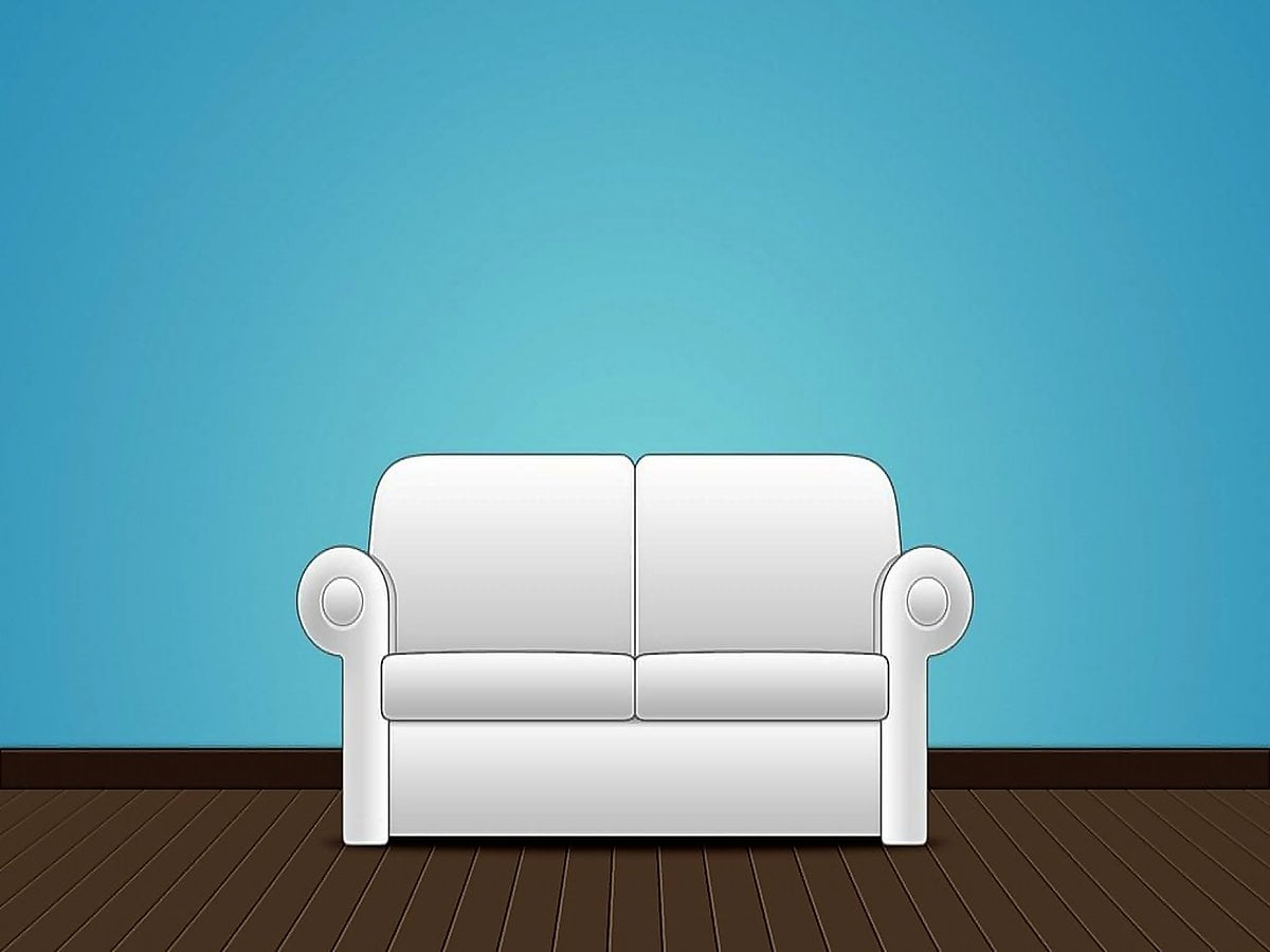 Gratis achtergrond / blauw en wit meubilair (1024x768)