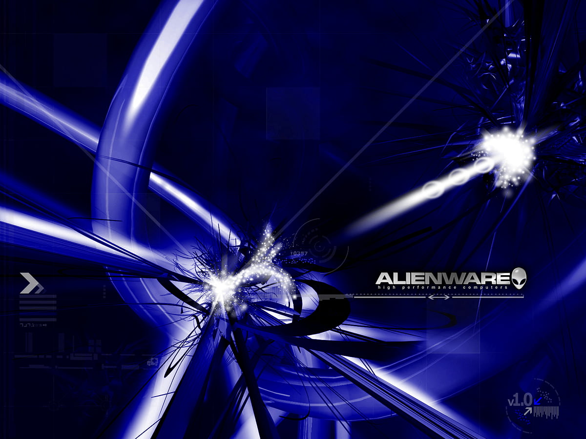 Alienware, blauwe, kobaltblauwe, elektrische blauwe, licht - bureaublad achtergrond (1600x1200)