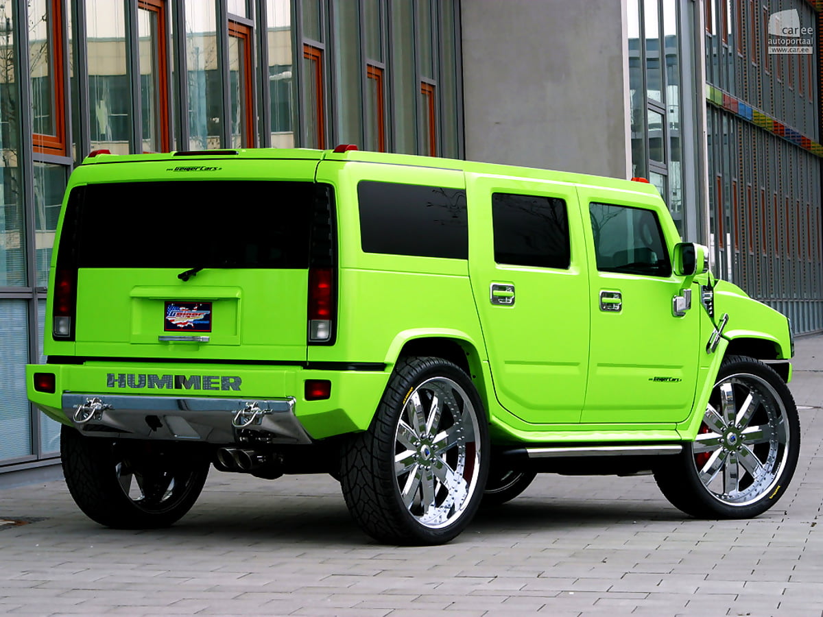 Auto's, Hummer, Groene bureaublad achtergrond 🔥 Download achtergronden