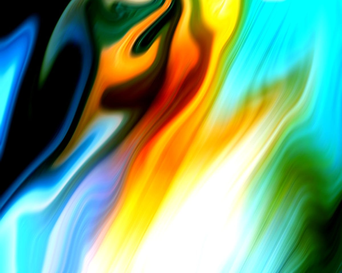 Grafische kunst, straling, abstracte, blauwe, abstracte lichten — gratis achtergrond (1500x1200)