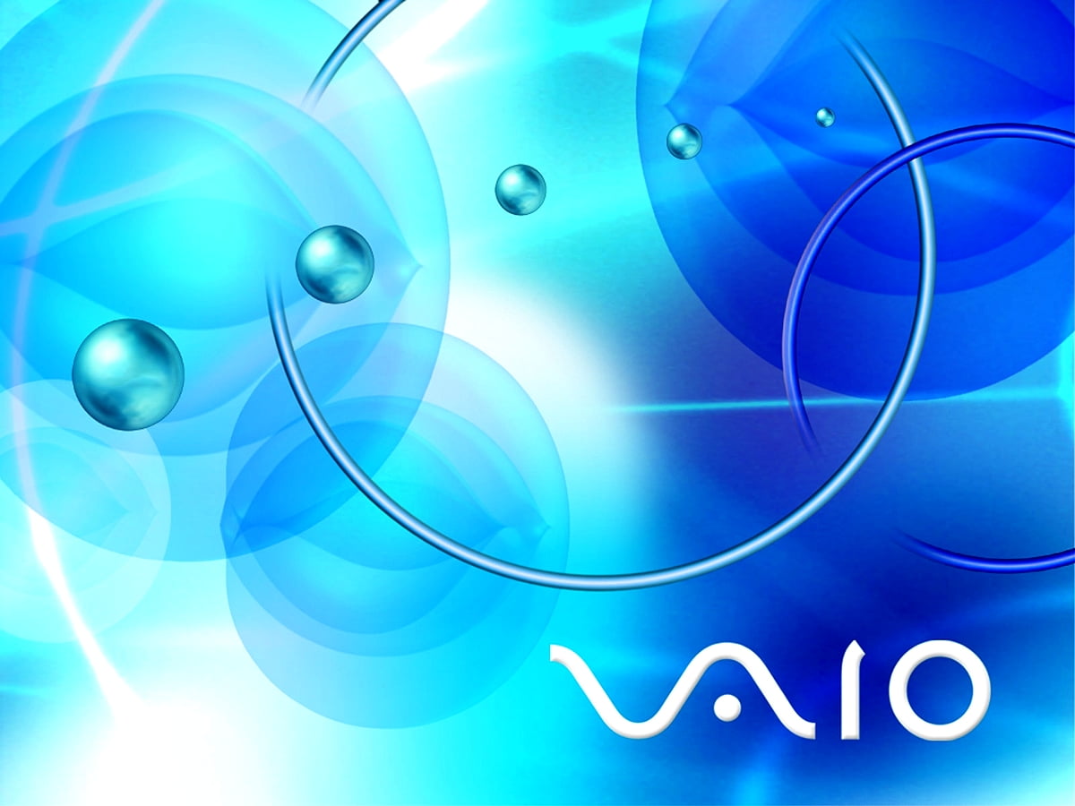 Sony VAIO, blauwe, aqua, abstracte, turkooizen — achtergrond (1600x1200)