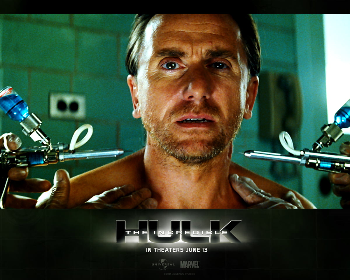 Bureaublad achtergrond — Tim Roth (scène uit film "Hulk") 1280x1024