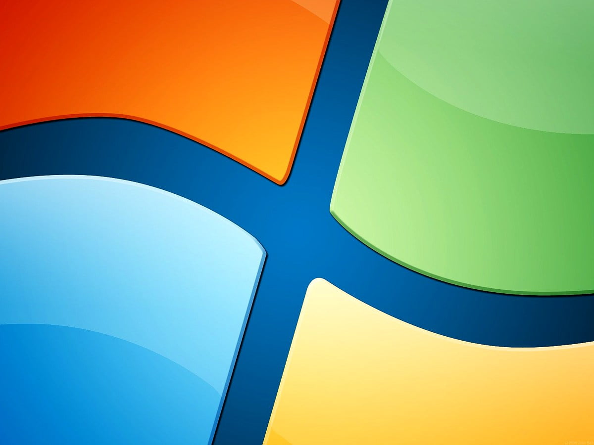 Bureaublad achtergrond — Windows Vista, blauwe, oranje, gele, ontwerp 1600x1200