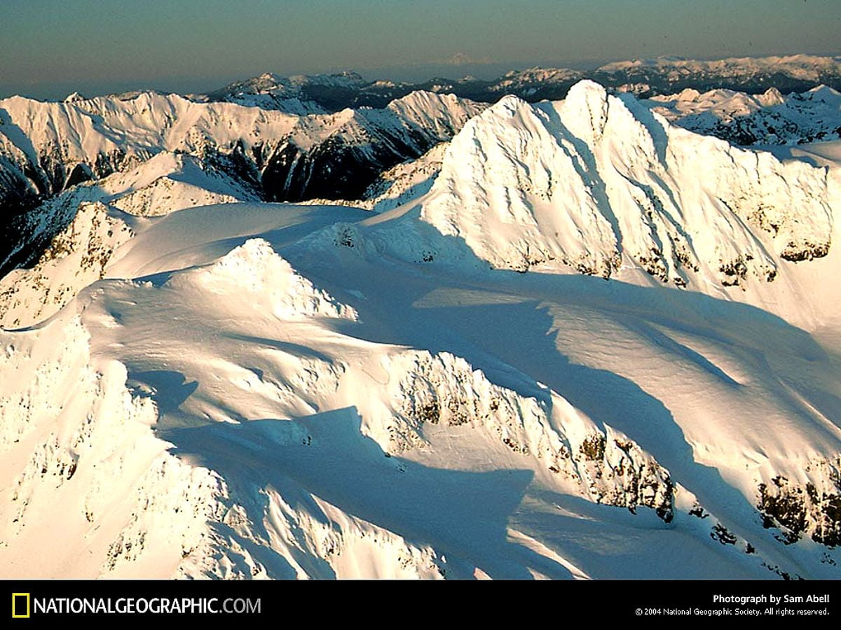 Achtergronden : besneeuwde berg