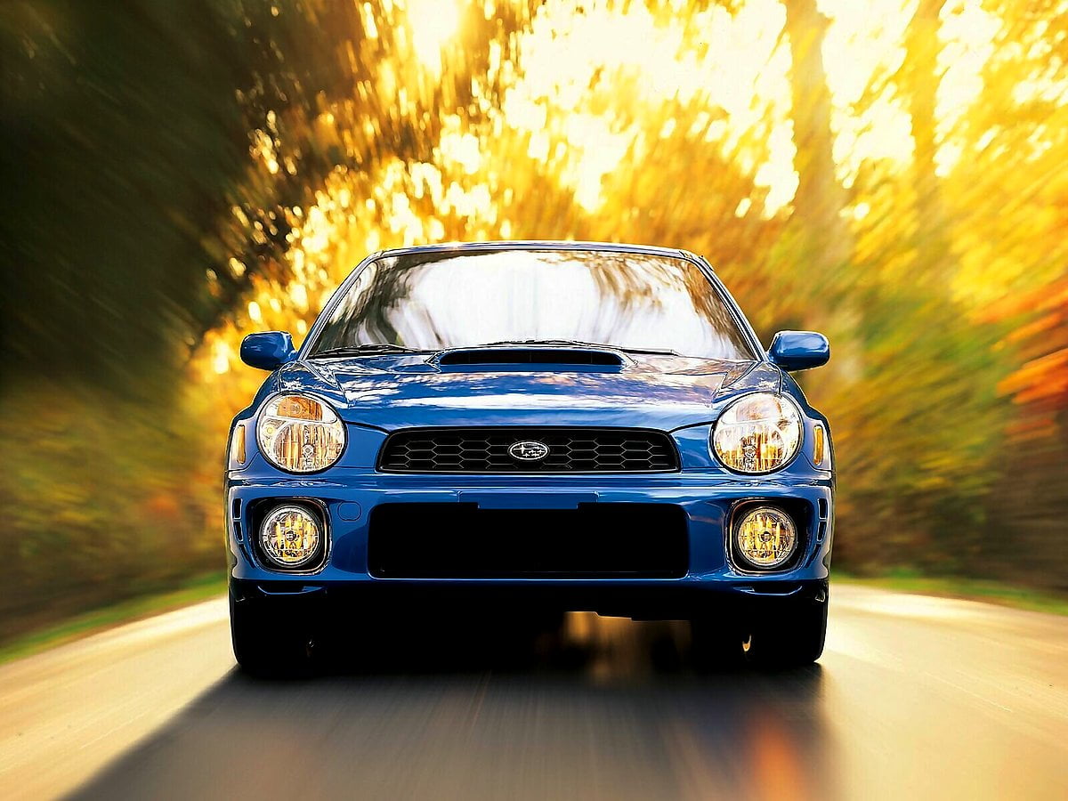 Gratis achtergrond / Subaru rijden op de weg (1600x1200)